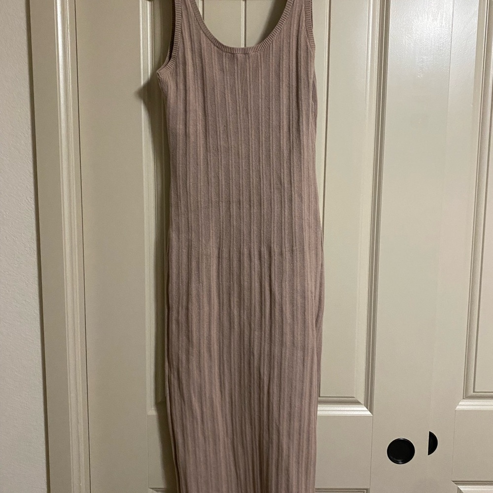 Thin Strap Ribbed Dress
